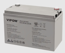 Акумулятор гелевий для ДБЖ та інверторів 12V 100Ah VIPOW BAT0420, фото 2