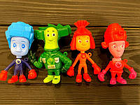 Игровой набор героев фигурок Фиксики 4 шт в упаковке к помогатору рюкзаку Фигурки игрушки Фиксиков