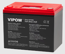 Акумуляторна батарея Vipow LiFePO4 100 Ач для ДБЖ та інверторів з Bluetooth