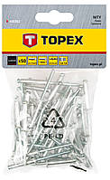 Topex 43E302 Заклепки алюминиевые 3.2 мм x 10 мм, 50 шт.*1 уп.