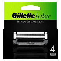 Лезвия для бритья мужские Gillette Labs 4шт. США (кассеты для бритья жилет лабс) картриджи лебс