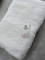 Полотенце махровое белый 130 * 70 см. белый 100% хлопок банный для сауны