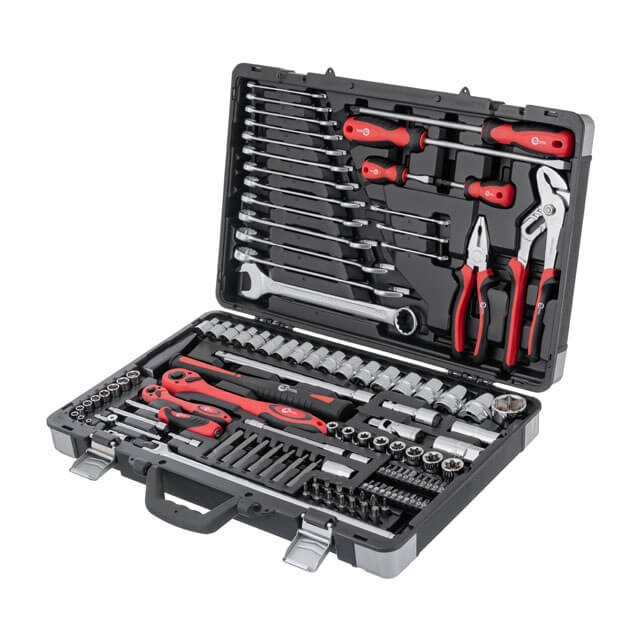 Набір інструментів INTERTOOL ET-7119 професійний 1/4" & 1/2", 119 од., у кейсі