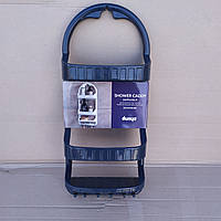 Полиця у ванну навісна настінна біла пластикова пряма 62 см