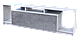 Стінка у вітальню Doros U1 Білий Бетон ДСП 160х38х48 (41516013), фото 6