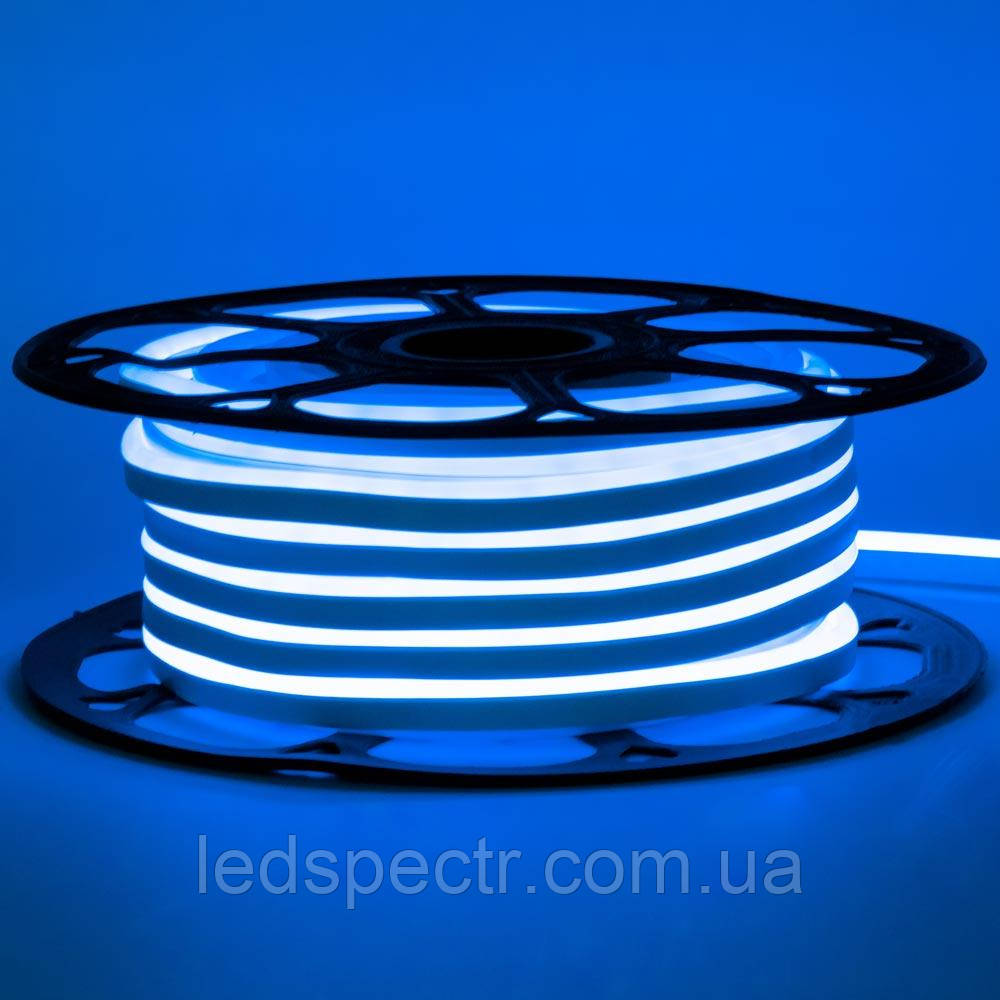 Неонова стрічка світлодіодна синя 12 V 8 х 16 пВх smd2835 120 LED/м 8 Вт/м IP65