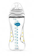 Nuvita Feeding Bottle Mimic 330ml. 4m+ Colic reduction, white