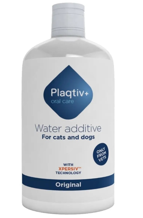 Добавка у воду для боротьби із зубним нальотом у котів та собак Plaqtiv+ Water Additive, 500 мл