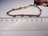 Золотий браслет, розмір 18,7 см, фото 4