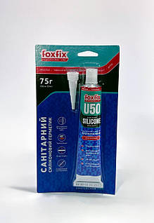 Силіконовий герметик FoxFix U50-50ml САНІТАРНИЙ ПРОЗОРИЙ (Turkey)