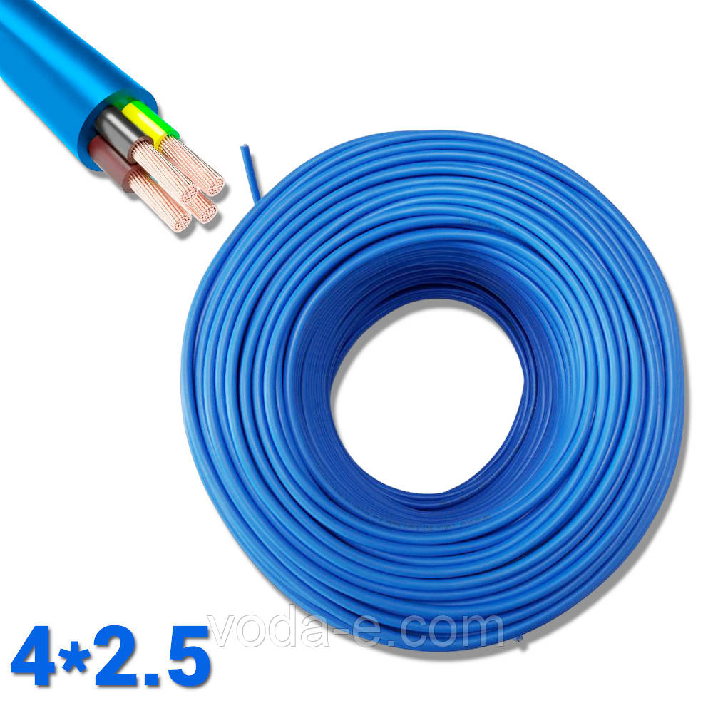 Кабель для насоса водопогружний 4 * 2,5 WATERPROOF CABLE силовий для занурювального свердловинного насоса