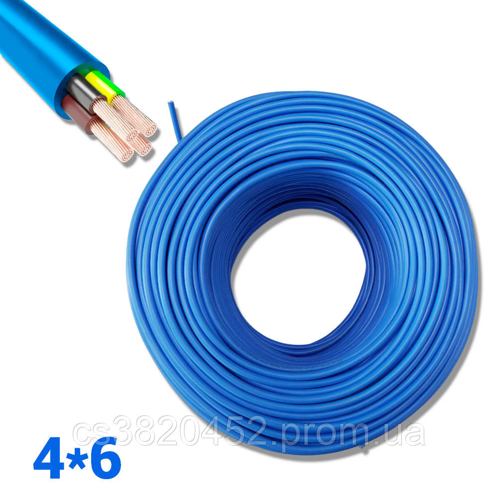 Кабель для насоса водопогружний 4 * 6 WATERPROOF CABLE силовий для занурювального свердловинного насоса, фото 1