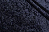 Оксаміт Мармур (Креш) Темний синій, фото 2
