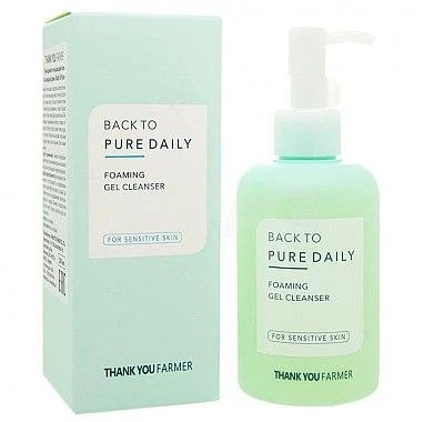 Очисний гель для чутливої шкіри Thank You Farmer Back To Pure Daily Foaming Gel Cleanser 200 мл