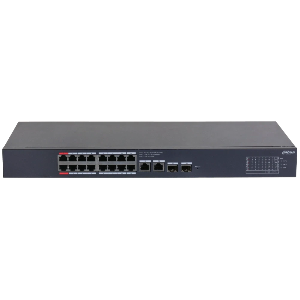 16-портовий гігабітний керований з PoE Dahua DH-CS4220-16GT-190