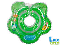 Круг для купания младенцев, Lindo (зеленый) (43953)