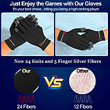 Ігрові рукавички від поту (2 шт) з напальчниками Sarafox G02 для ігор телефону pubg call of duty standoff 2, фото 6