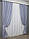 Комплект (2шт. 1,5х2,7м.) готових штор із жакардової тканини, колекція "Ібіца". Колір блакитний. Код 1336ш 33-0192, фото 3