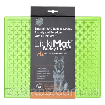 Килимок для повільного харчування для собак | Licki Mat Dog Buddy XL, фото 1