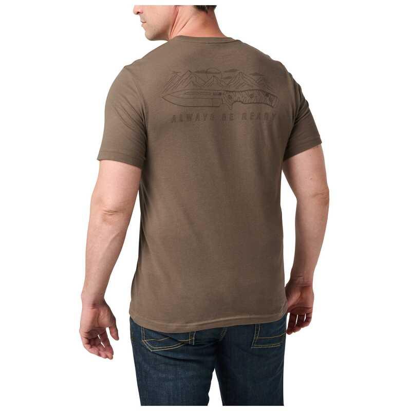 Футболка 5.11 KNIFE HORIZON TEE 76307 Large, Major Brown