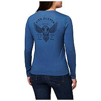 Женская футболка на длинный рукав 5.11 ALL HOGS GO TO HEAVEN LONG SLEEVE TEE 69225 X-Small, Ensign Blue