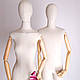 Манекен жіночий торс з дерев'яними руками на шарнірах демонстраційний, фото 2