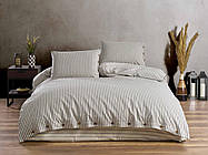 Комплект постільної білизни ранфорс ТМ Zeron organic deluxe 200х220 Natural 2 Gri колір сірий