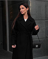 Жіноче кашемірове пальто з відкладним коміром (Норма і напівбатал), фото 2