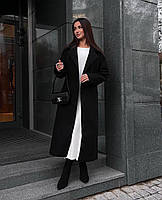 Жіноче кашемірове пальто з відкладним коміром (Норма і напівбатал), фото 3