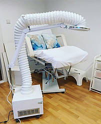 Витяжка для педикюру манікюру Ф'ЮЖН професійна манікюрна витяжка для педикюру з LED лампою та гофрою