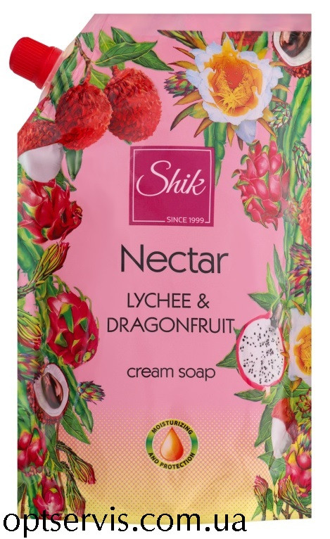 Крем-мило рідке Shik Nectar Лiчi та пiтахайя 460 мл