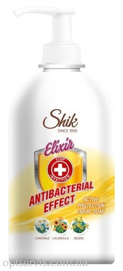 Рідке мило Shik Elixir Antibacterial Активний захист 500млм, фото 1