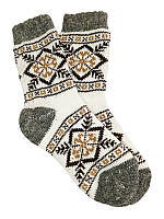 Шерстяные носки с ромбическим орнаментом (Шерстяные носки)
