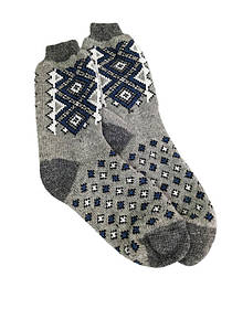 Вовняні шкарпетки із синім орнаментом (Шерстяні шкарпетки)