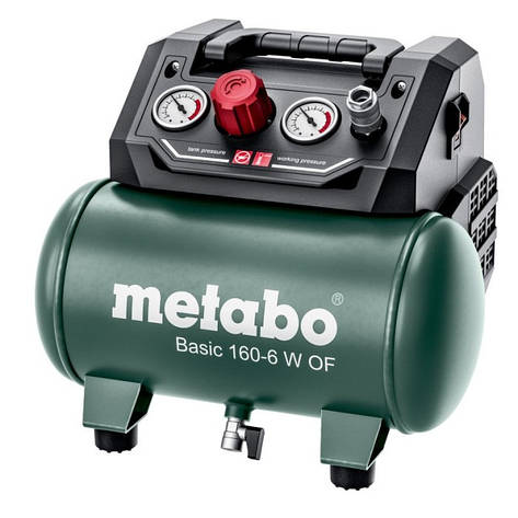 Компресор Metabo Basic 160-6 W OF (0.9 кВт, 160 л/хв) BF, фото 2
