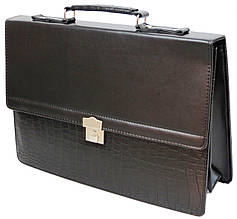 Портфель із штучної шкіри Portfolio чорний