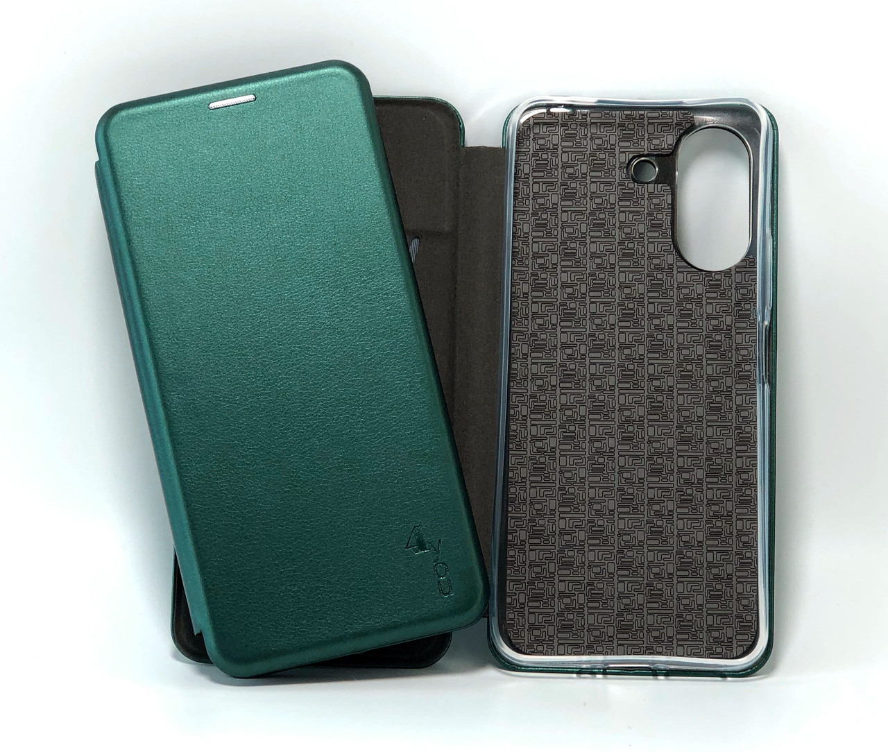 Чохол-книжка для телефону Xiaomi Redmi 13C(4G) Original (на магніті, підставка) Dark green (4you)