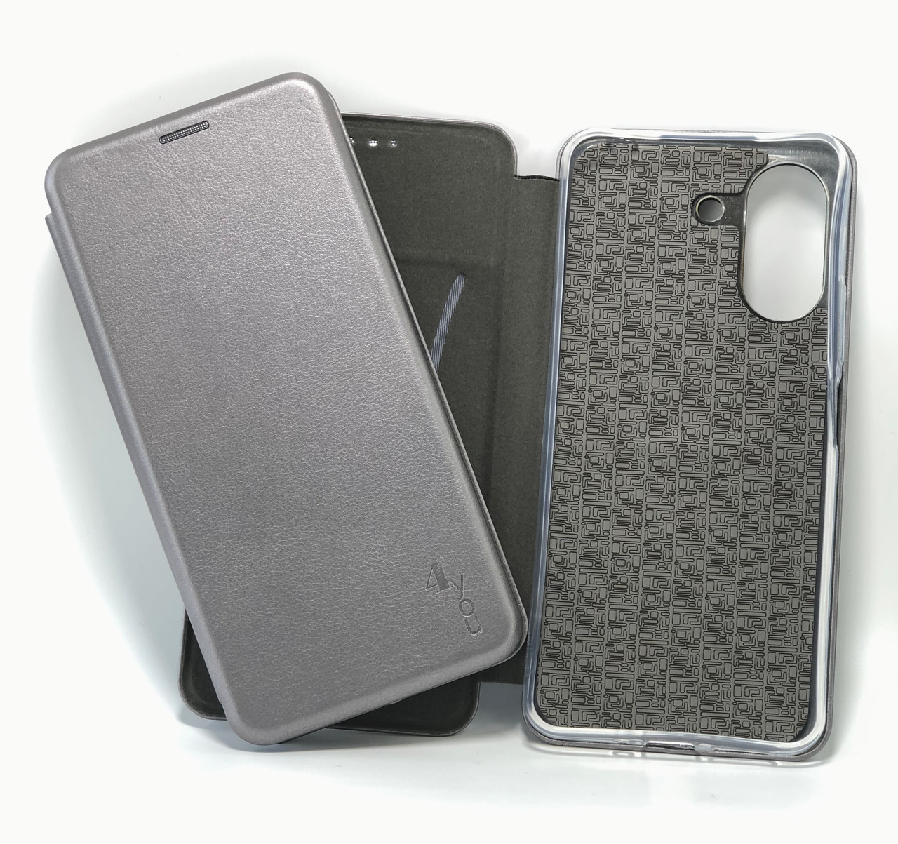 Чохол-книжка для телефону Xiaomi Redmi 13C(4G) Original (на магніті, підставка) Grey (4you)