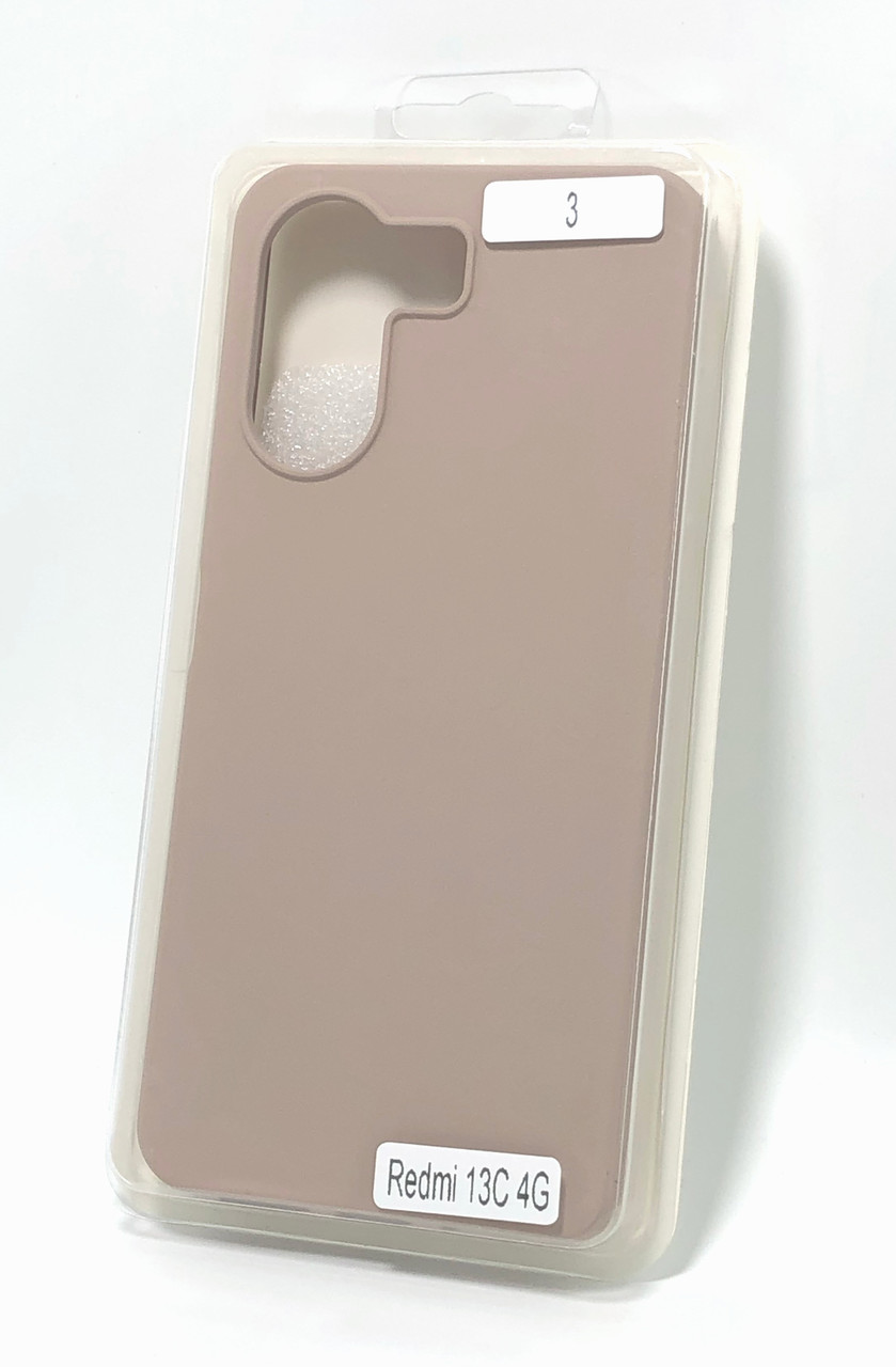Чохол силіконовий для телефону Xiaomi Redmi 13C (4G) Silicone Orig FULL №3 Pink sand 4you