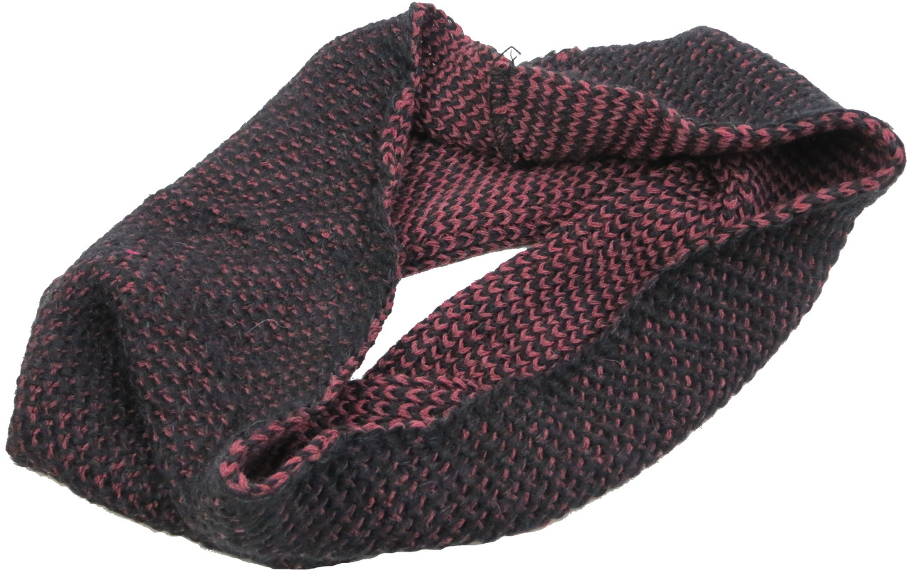 Жіночий теплий шарф-снуд Giorgio Ferretti фіолетовий із чорним