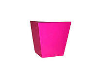 Коробка для цветов трапеция имела 10х15х15см. Кол. Розовый ТМ УПАКОВКИН OS
