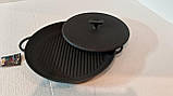 Прес для гриля чавунний, ТМ Термо. Вага - 5,7 кг, Діаметр - 300 мм, фото 6