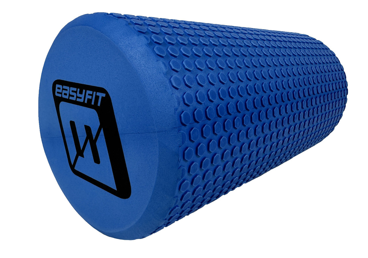 Валик для йоги та фітнесу 30см EasyFit Foam Roller синій