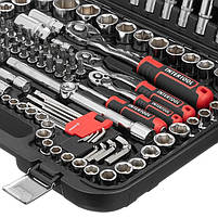 Набір інструментів STORM INTERTOOL ET-8156 1/2" & 3/8" & 1/4", 156 од., Cr-V , у кейсі, фото 5