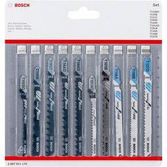 Полотно пилкове для електролобзика Bosch, для дерева та металу, набір 10 шт (2.607.011.170)