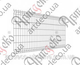 Секція огорожі 1,23х2,5м Вічко 50х200мм фарбована Арт. 90.752, фото 1