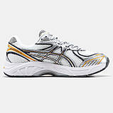 Жіночі кросівки Asics GT-2160 White Silver Orange, білі шкіряні кросівки асікс гт 2160, фото 3