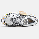 Жіночі кросівки Asics GT-2160 White Silver Orange, білі шкіряні кросівки асікс гт 2160, фото 8