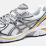 Жіночі кросівки Asics GT-2160 White Silver Orange, білі шкіряні кросівки асікс гт 2160, фото 9