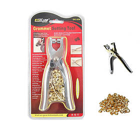 Інструмент для установки люверсів DK-008, Заклепочник Щипці для шкіри тканини, Встановлювач люверсів, Преси